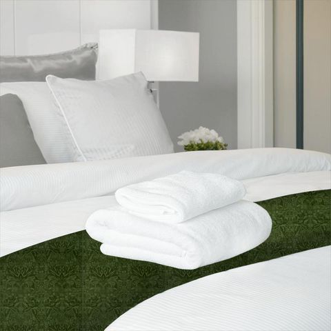 Ducato Velvet Olivine Bed Runner