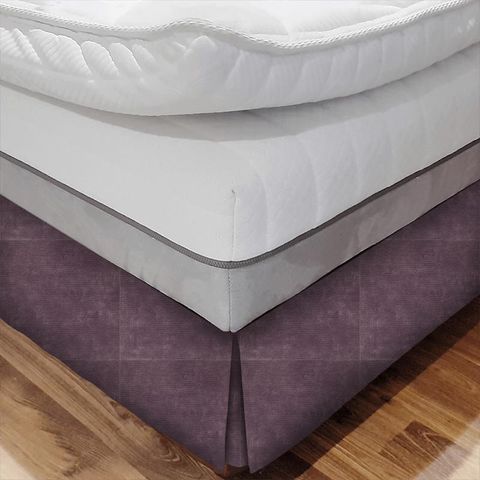 Curzon Plum Bed Base Valance