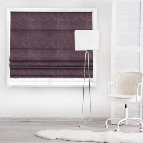 Curzon Plum Made To Measure Roman Blind
