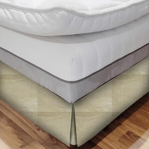 Curzon Pale Linen Bed Base Valance