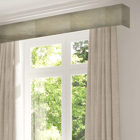 Curzon Pale Linen Pelmet