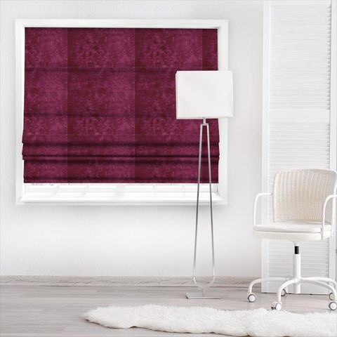 Curzon Burgundy Made To Measure Roman Blind