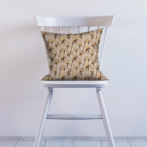 Water Iris Gold/Charcoal Cushion