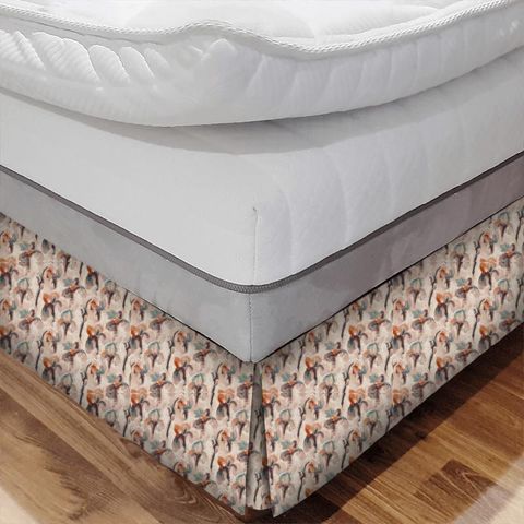 Water Iris Peacock/Copper Bed Base Valance