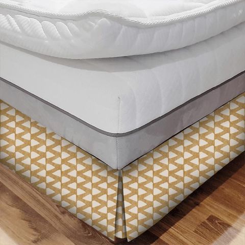 Kanoko Gold Bed Base Valance