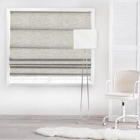 Cirrus Embroidery Platinum Made To Measure Roman Blind