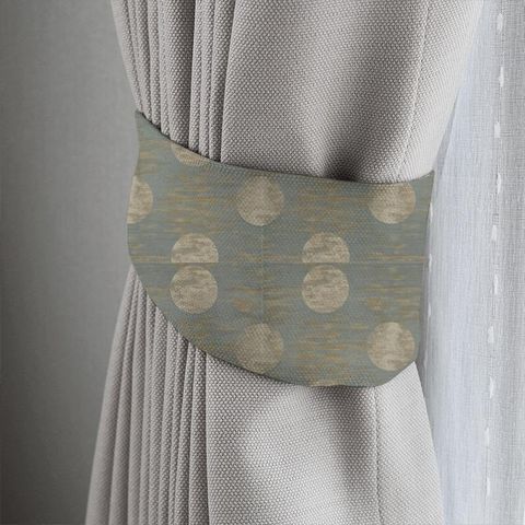 Moon Silk Blue Grey Tieback