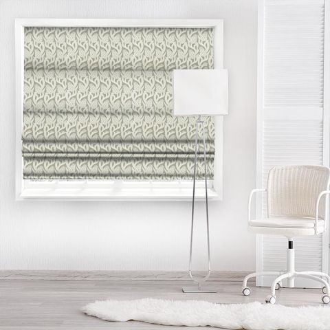 Persian Tulip Weave Smoked Pearl Made To Measure Roman Blind
