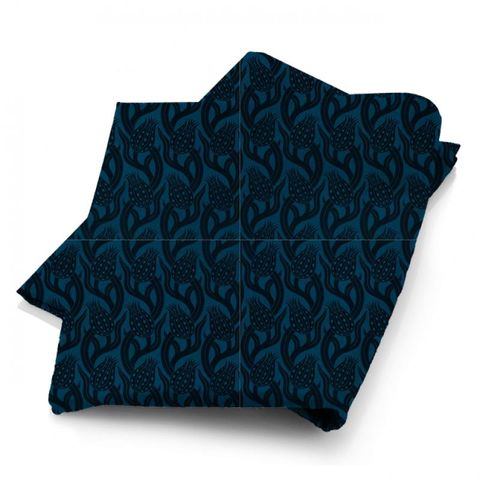 Persian Tulip Weave Indigo Fabric