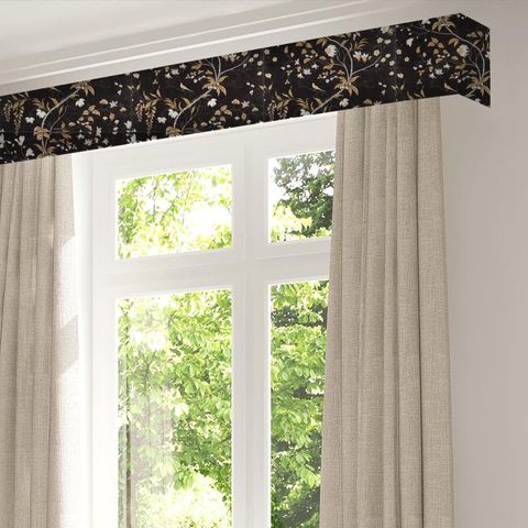 Chambalon Trail Antique Gold/Vine Black Pelmet