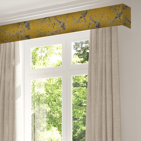 Darnley Toile Velvet Velvet Tigers Eye Pelmet