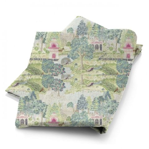 Peacock Garden Moss/Pink Fabric