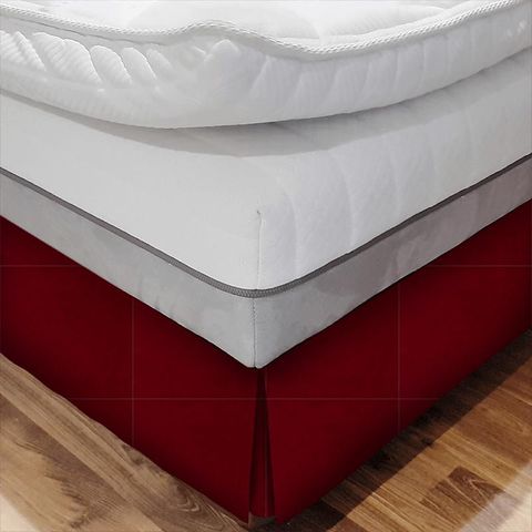 Curzon Crimson Bed Base Valance