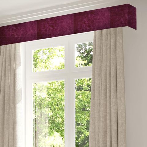 Curzon Burgundy Zoffany Pelmet