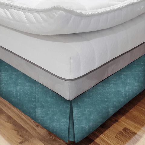 Curzon Aqua Zoffany Bed Base Valance