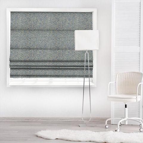 Banyan Soft Blue Made To Measure Roman Blind