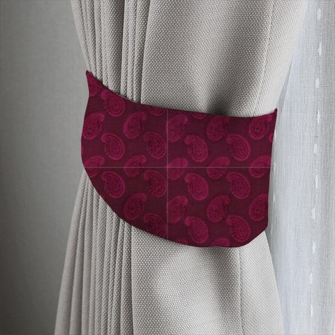 Orissa Velvet Burgundy Tieback