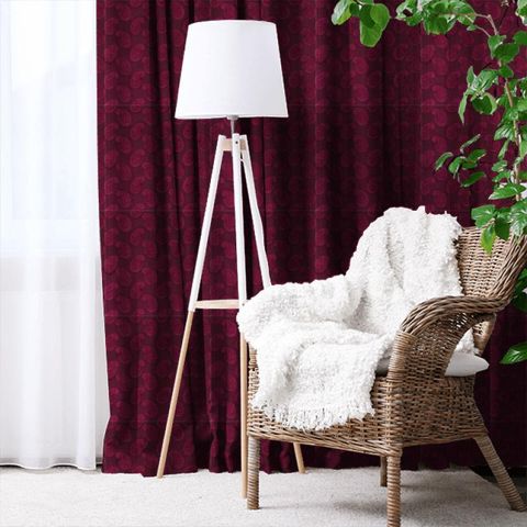 Orissa Velvet Burgundy Made To Measure Curtain