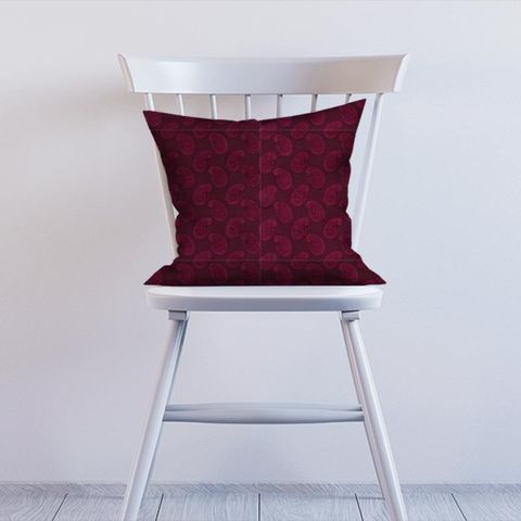 Orissa Velvet Burgundy Cushion