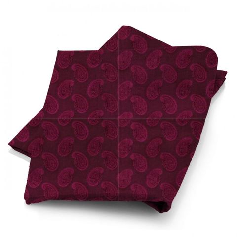 Orissa Velvet Burgundy Fabric
