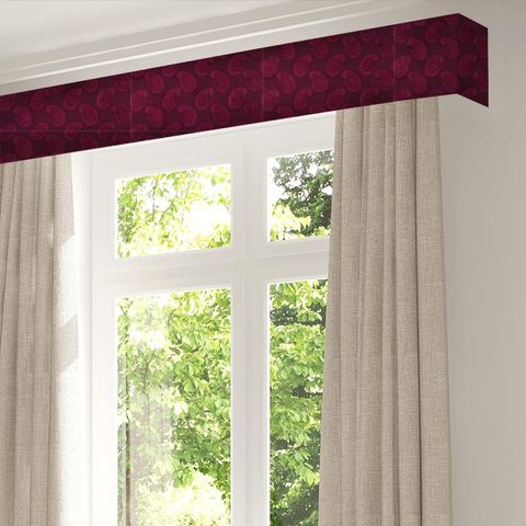 Orissa Velvet Burgundy Pelmet