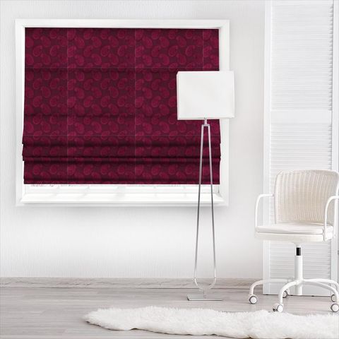 Orissa Velvet Burgundy Made To Measure Roman Blind