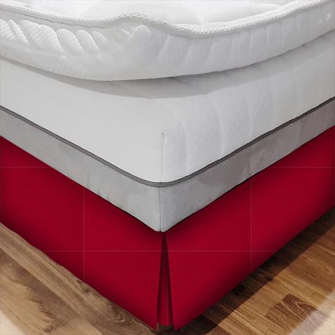 Zoffany Linens Crimson Bed Base Valance
