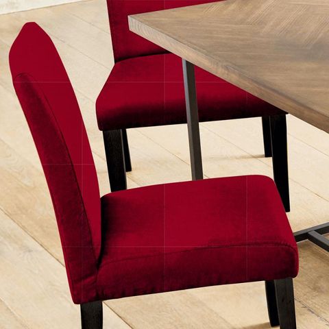 Zoffany Linens Crimson Seat Pad Cover