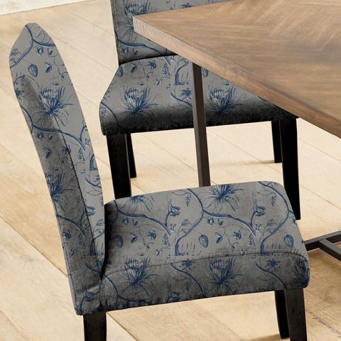 Phaedra Prussian Blue Seat Pad Cover