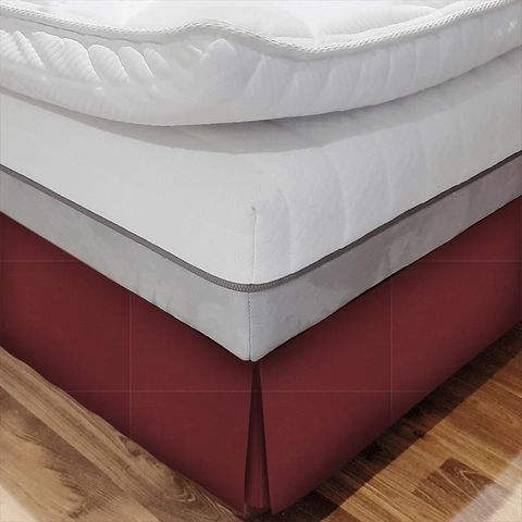 Zoffany Linens Shaker Red Bed Base Valance