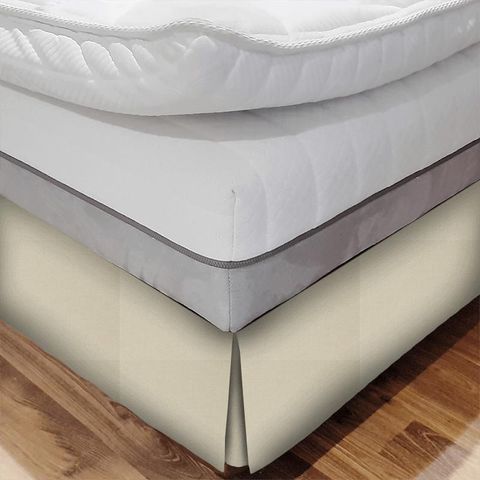 Lustre Pale Linen Bed Base Valance