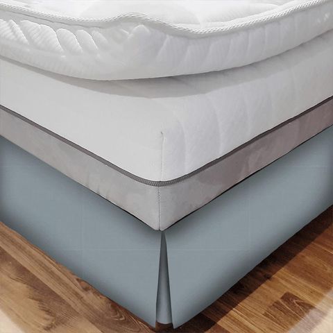 Lustre Quartz Grey Bed Base Valance