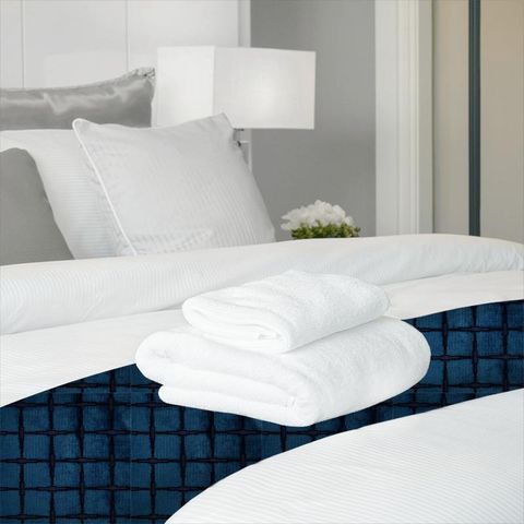 Tespi Square Indigo Bed Runner