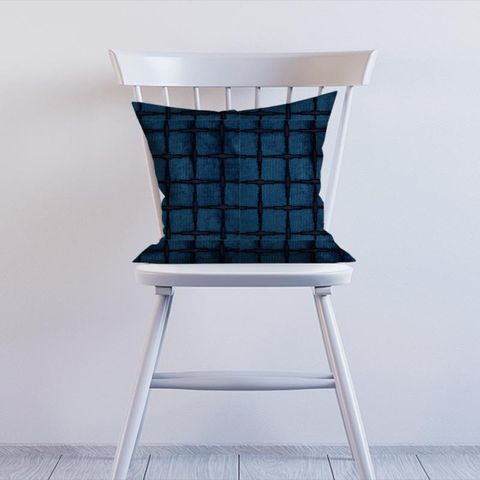 Tespi Square Indigo Cushion