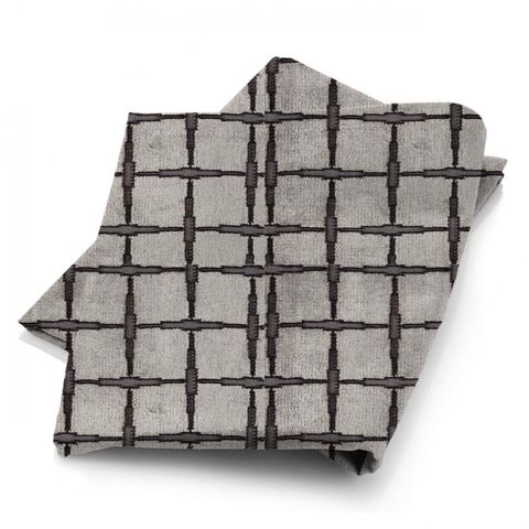Tespi Square Pewter/Silver Fabric