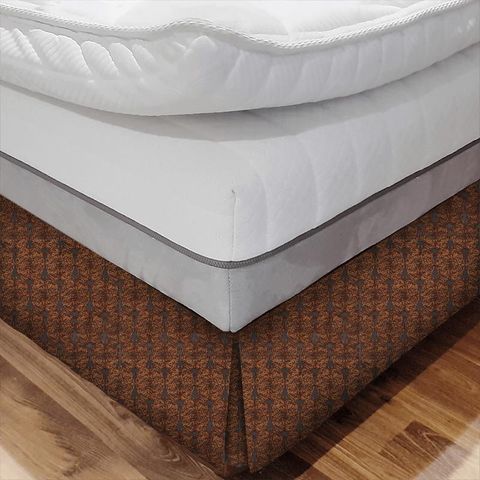 Tespi Fig/Copper Bed Base Valance