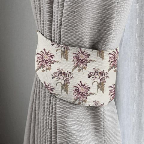 Evelyn Rose Quartz/Linen Tieback