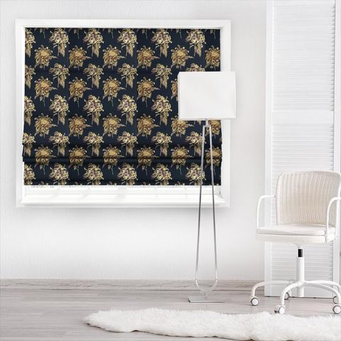 Evelyn Tigers Eye/Ink Made To Measure Roman Blind