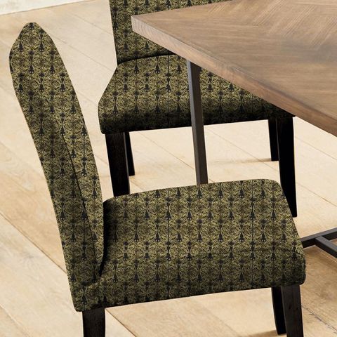 Tespi Carbon/Old Gold Zoffany Seat Pad Cover
