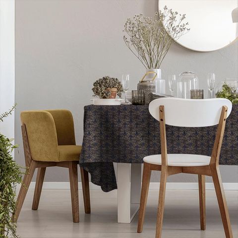 Tespi Indigo/Taupe Tablecloth