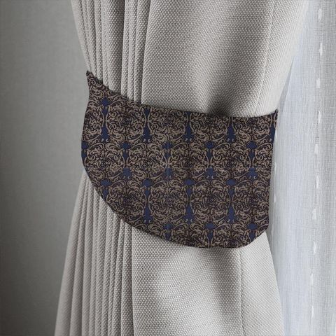 Tespi Indigo/Taupe Tieback