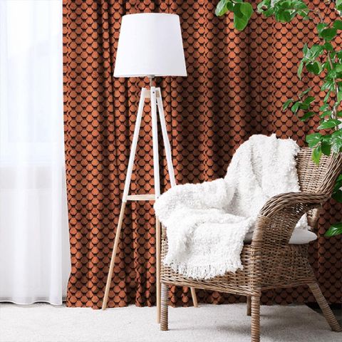 Tespi Spot Fig/Copper Made To Measure Curtain
