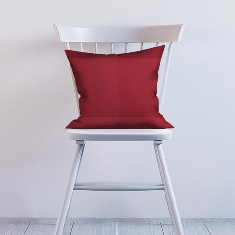 Zephyr Plain Crimson Cushion
