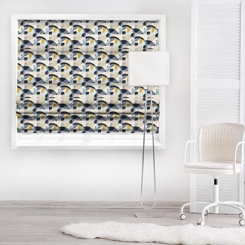 Abstract 1928 Mineral Made To Measure Roman Blind