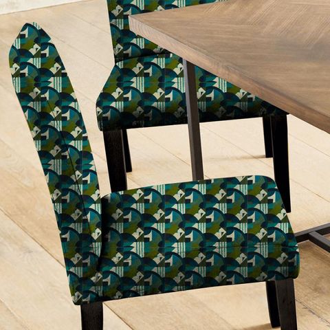 Abstract 1928 Serpentine Seat Pad Cover