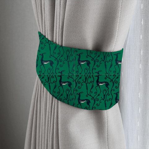 Deco Deer Velvet Deer Velvet Malachite Tieback