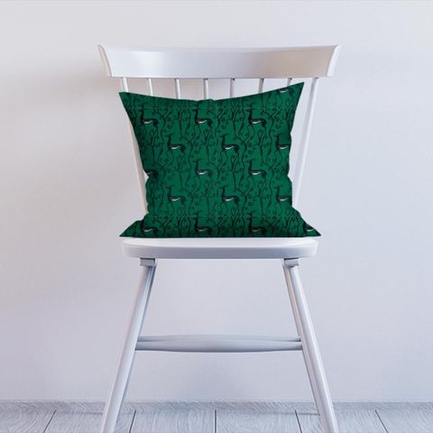 Deco Deer Velvet Deer Velvet Malachite Cushion