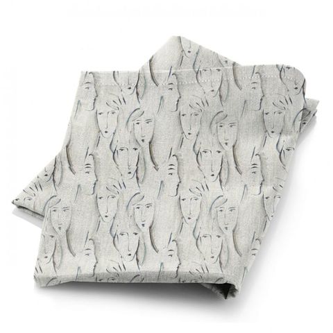Les Dames Charcoal Fabric