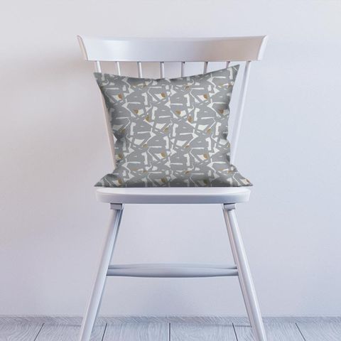 Rakugaki Quartz Grey Cushion