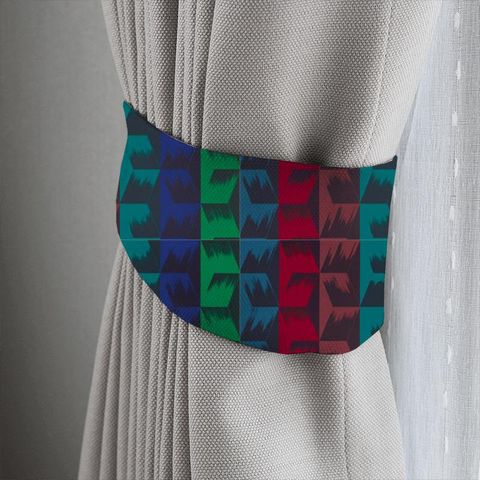 Rhombi Stripe Jewel Tieback